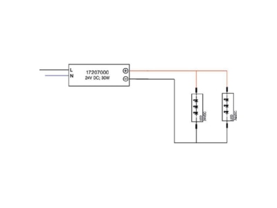 Mazeichnung Brumberg 17207000 LED Netzgeraet 24V DC max  30W