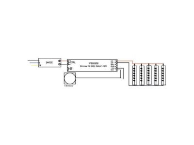 Mazeichnung 1 Brumberg 17502000 LED Dimmer 24V DC DALI 1 10V