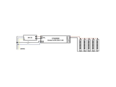 Mazeichnung 2 Brumberg 17502000 LED Dimmer 24V DC DALI 1 10V