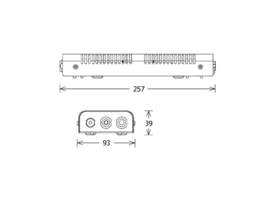 Mazeichnung LTS NOL 50B 3H D LED Versorgungseinheit