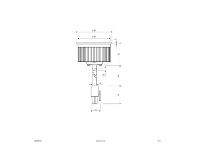 Dimensional drawing EVN C513500302 LED module white
