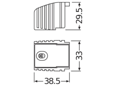 Mazeichnung LEDVANCE OTCABLECLAMP D STYLE Anschlusskasten EVG