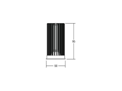 Dimensional drawing Brumberg 12983003 LED module 12 5W white