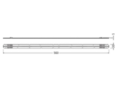 Dimensional drawing LEDVANCE PLLINZ64000840560X2  LED module 21 3W 42 7V white