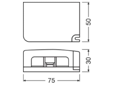 Mazeichnung LEDVANCE DR AY ZB DALI CLAMP Kabelklemme