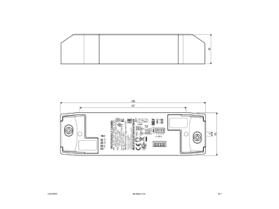 Mazeichnung EVN CA30105VS Casambi Dimmer Empfaenger inkl  Netzgeraet