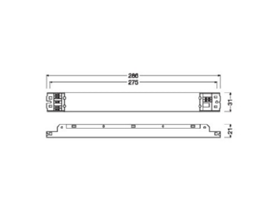 Mazeichnung Ledvance DREXTDALI P 1X15 37W LED Betriebsgeraet