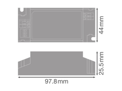 Mazeichnung Ledvance DR DSP 20 220240 500 LED Treiber DIP SWITCH