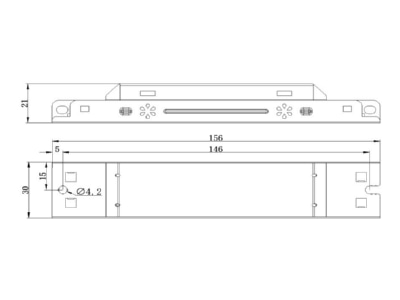 Mazeichnung Radium OTNA4435 LED Treiber 20W 200 350mA