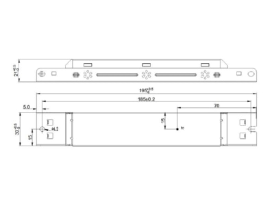 Mazeichnung Radium OTNA4438 LED Treiber 80W 200 350mA