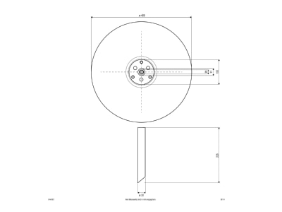 Dimensional drawing EVN KA4 001 Luminaire bollard standard lamp