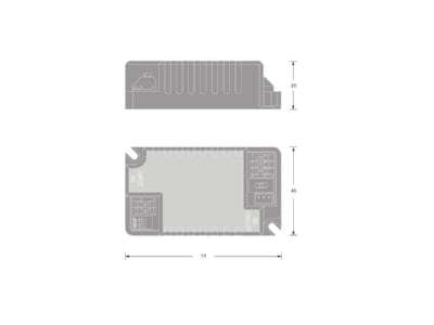 Mazeichnung Ledvance DRDSP10220240350BLKH LED Betriebsgeraet