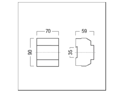 Mazeichnung Zumtobel DIMLITE  22161822 Steuergeraet DSI DALI Multifunction 2ch DIMLITE 22161822