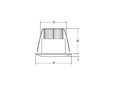 Mazeichnung Brumberg 12070253 LED Lichtpunkt 1W 3000K IP44