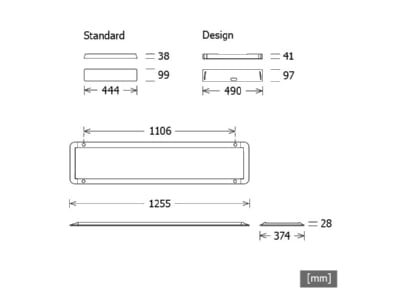 Mazeichnung LTS APP 10 5040 1 1DALws LED Pendelleuchte 68W 4000K Standard