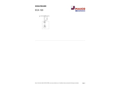 Circuit diagram Maico ECA 120 Small room ventilator surface mounted
