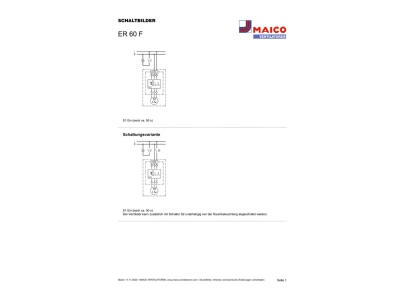 Schaltbild Maico ER 60 F Ventilator