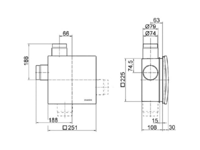 Mazeichnung 1 Maico ER 60 F Ventilator