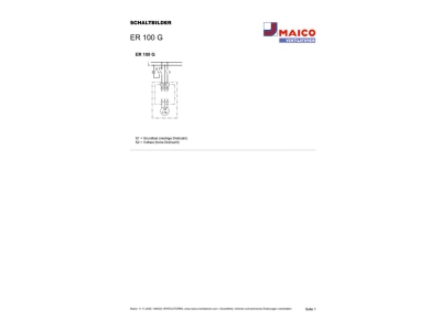 Schaltbild Maico ER 100 G Ventilator
