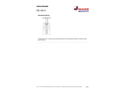 Schaltbild Maico ER 100 H Ventilator