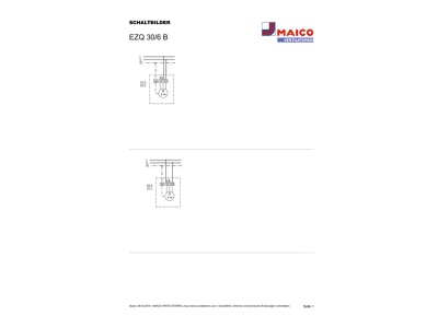 Circuit diagram Maico 0083 0105 two way industrial fan 300mm    Promotional item

