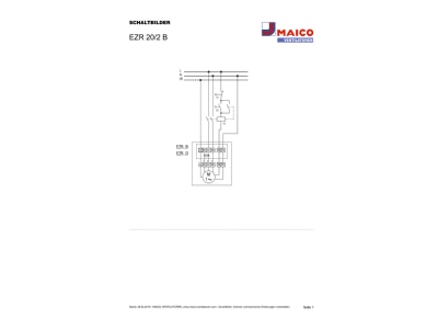 Schaltbild Maico EZR 20 2 B Ventilator