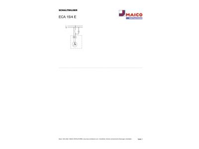 Circuit diagram Maico ECA 15 4 E Small room ventilator flush mounted
