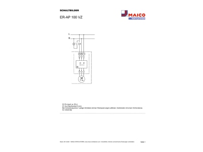 Schaltbild Maico ER AP 100 VZ Ventilator