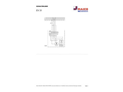 Schaltbild Maico EV 31 Ventilator