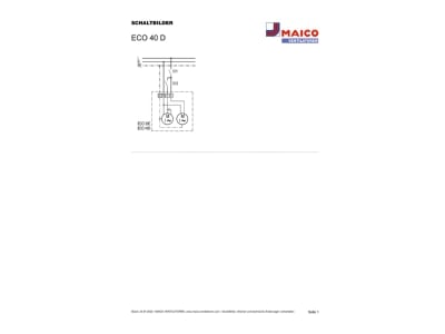 Circuit diagram Maico ECO 40 D Other Fan 0 04399999kW