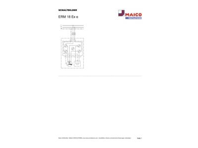 Schaltbild Maico ERM 18 Ex e Rohrventilator 180mm  50W