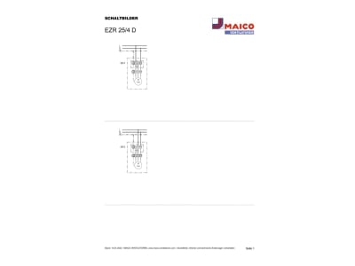 Schaltbild Maico EZR 25 4 D Ventilator