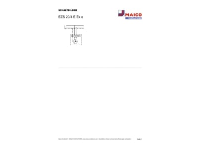 Circuit diagram Maico EZS 20 4E E Ex e Ex proof ventilator 440m  h 45W
