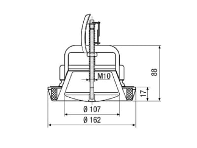 Dimensional drawing Maico TB 12 Ventilation valve