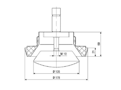 Dimensional drawing Maico WBV 12 Ventilation valve