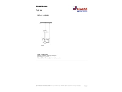 Schaltbild Maico DS 3N Drehschalter Wechselstrom UP