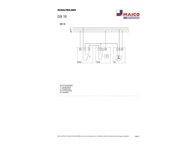 Circuit diagram Maico DS 10 Off load switch 1 p 16A