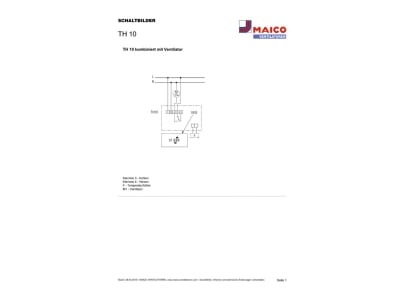 Circuit diagram Maico TH 10 Room thermostat