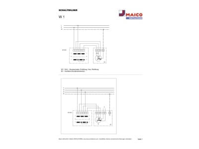 Schaltbild Maico W 1 Wendeschalter