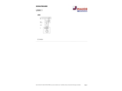 Schaltbild Maico UWK 1 Wendeschalter
