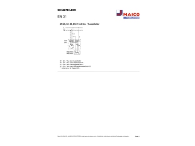 Schaltbild Maico EN 31 Ventilator