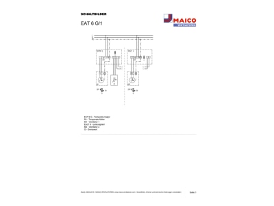 Circuit diagram Maico EAT 6 G 1 Temperature controller 5   35 C