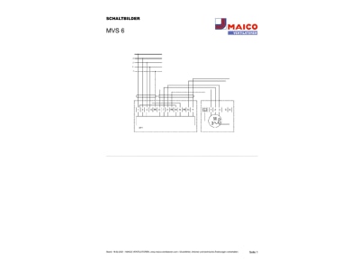 Circuit diagram Maico MVS 6 Motor protection circuit breaker 6 3A
