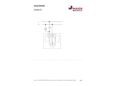 Schaltbild Maico Centro E Abluftelement