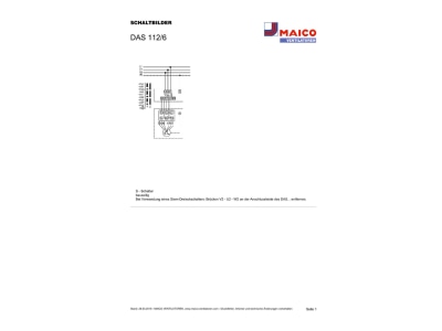 Schaltbild Maico DAS 112 6 Wandventilator