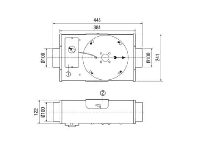 Mazeichnung Maico EFR 10 Radial Flachbox