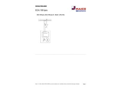 Schaltbild Maico ECA 100 ipro Kleinraumventilator