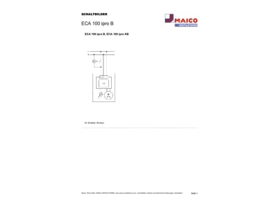 Schaltbild Maico ECA 100 ipro B Kleinraumventilator