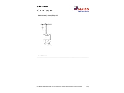 Schaltbild Maico ECA 100 ipro KH Kleinraumventilator