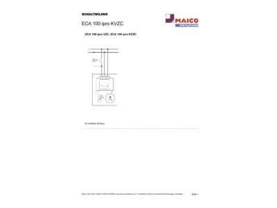 Schaltbild Maico ECA 100 ipro KVZC Kleinraumventilator